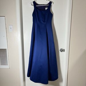 Niki by Niki Livas VTG Y2K Formal Maxi Dress Blue Size 6